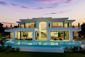 Proyecto - Villa Zafiro, en Urbanización La Siesta, Jávea (Alicante), con impresionantes vistas al Mediterráneo.