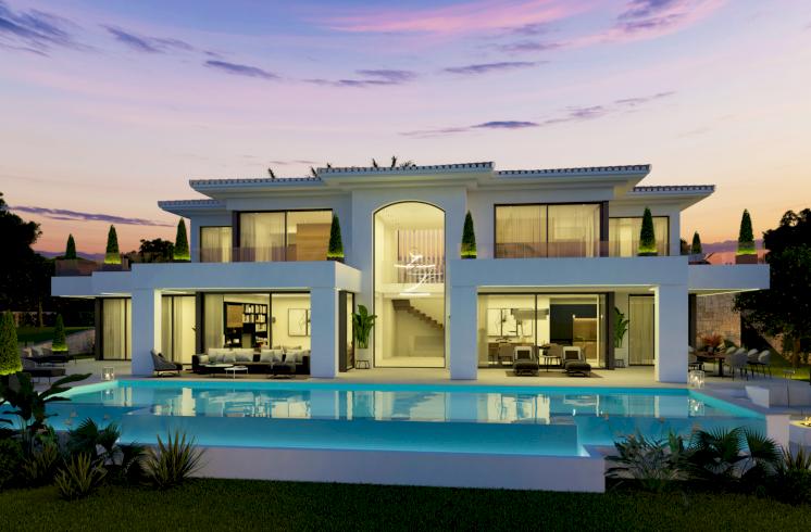 Proyecto - Villa Zafiro, en Urbanización La Siesta, Jávea (Alicante), con impresionantes vistas al Mediterráneo.